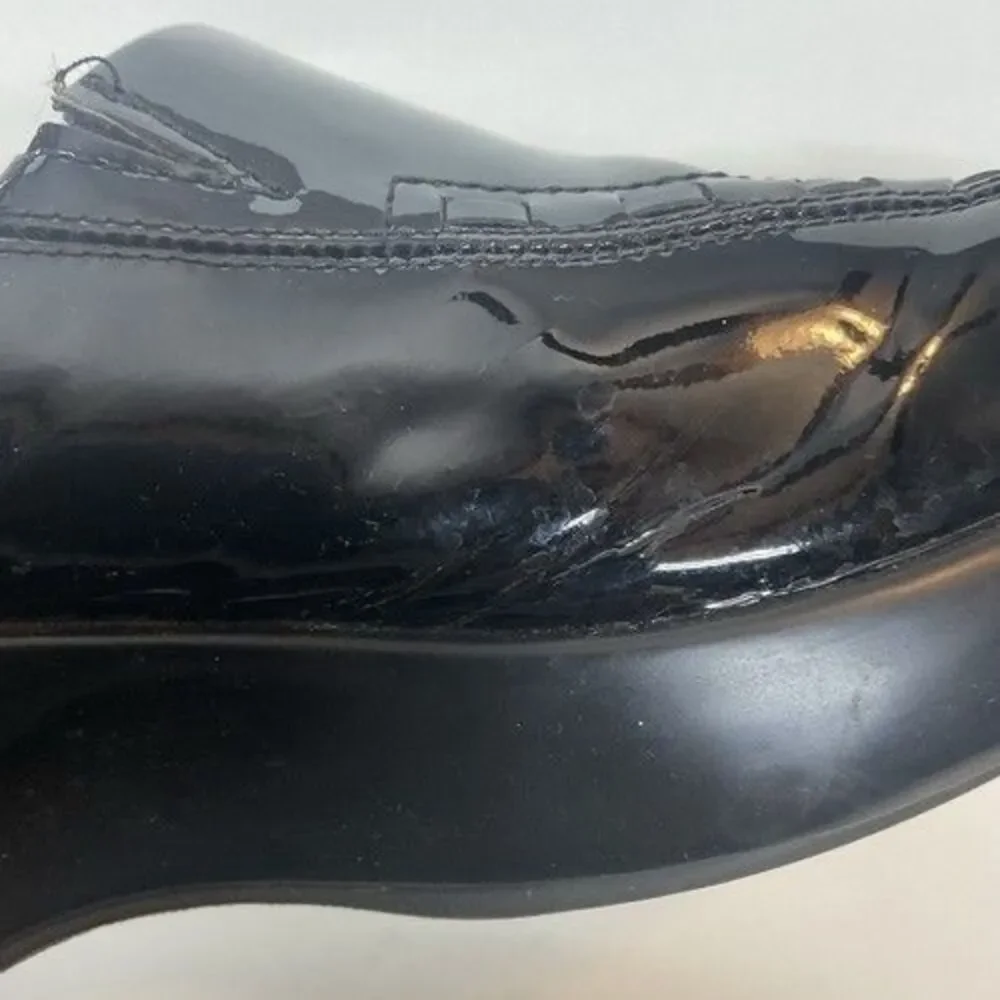 Ariat Black Leather Patent Western Casual Clog Shoes Women Size 10B - Picture 6 of 12